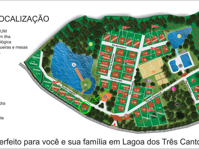 #186 - Terreno em condomínio para Venda em Lagoa dos Três Cantos - RS - 2